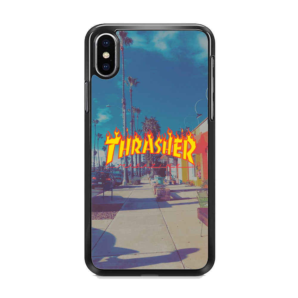 Thrasher Passed Road iPhone X Case-Xtracase