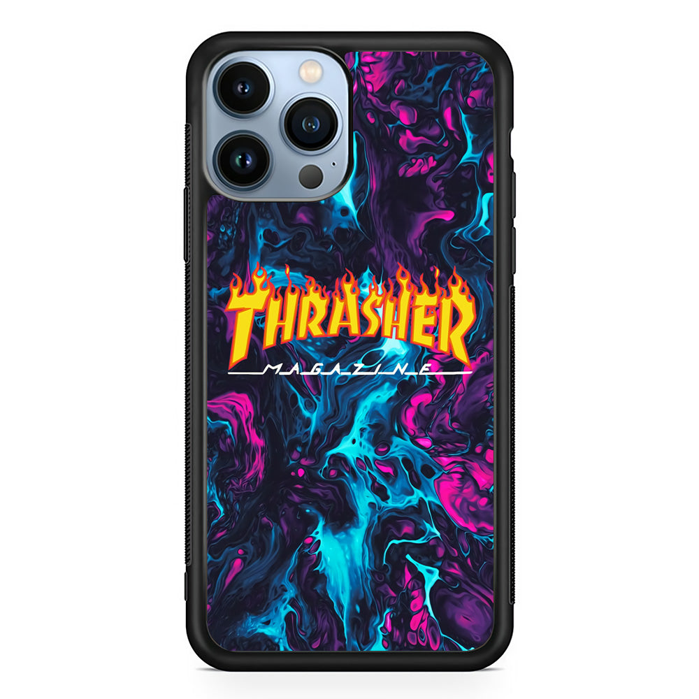 Thrasher Purple Liquid iPhone 14 Pro Case-Xtracase