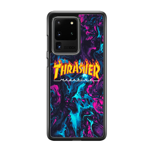 Thrasher Purple Liquid Samsung Galaxy S20 Ultra Case-Xtracase