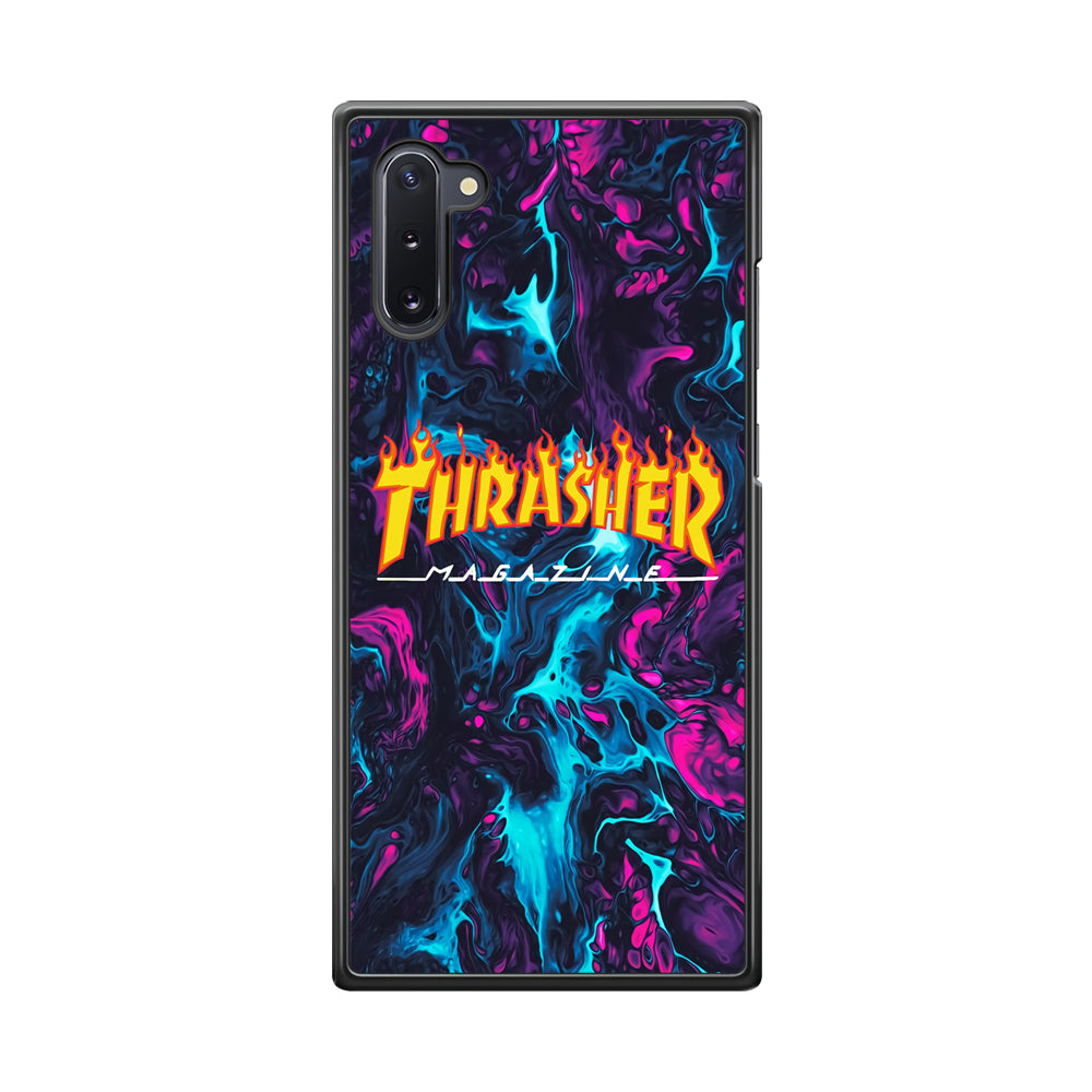Thrasher Purple Liquid Samsung Galaxy Note 10 Case-Xtracase