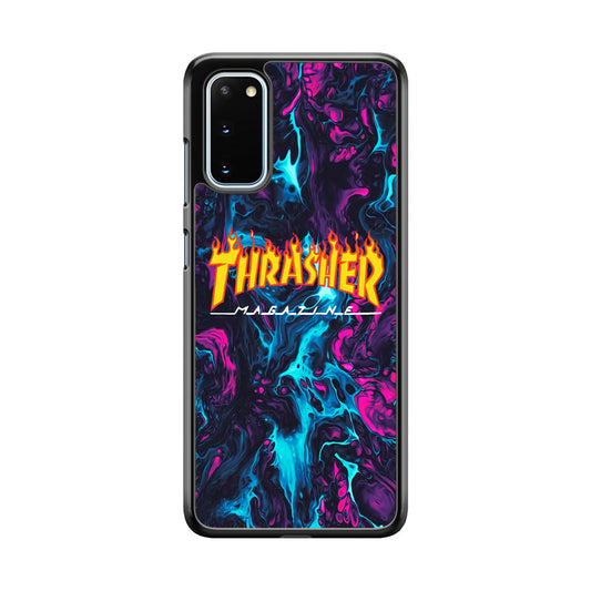 Thrasher Purple Liquid Samsung Galaxy S20 Case-Xtracase