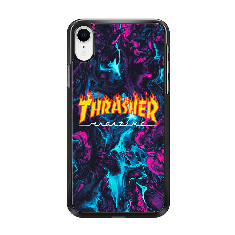 Thrasher Purple Liquid iPhone XR Case-Xtracase