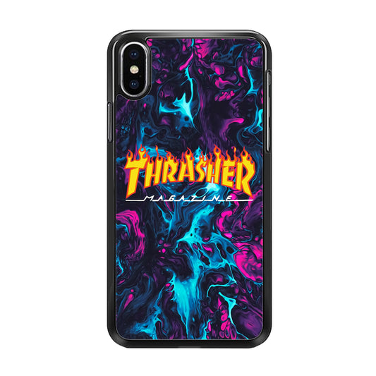 Thrasher Purple Liquid iPhone XS Case-Xtracase