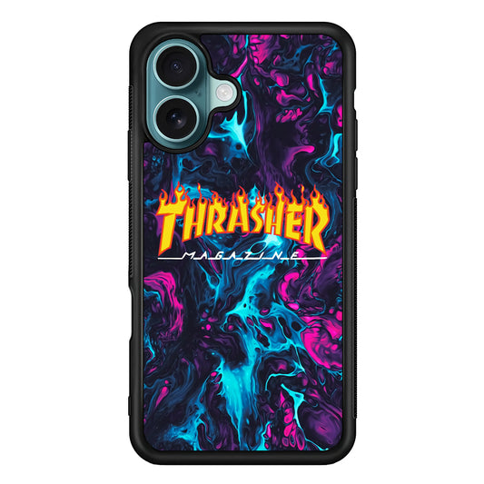 Thrasher Purple Liquid iPhone 16 Case - Xtracase