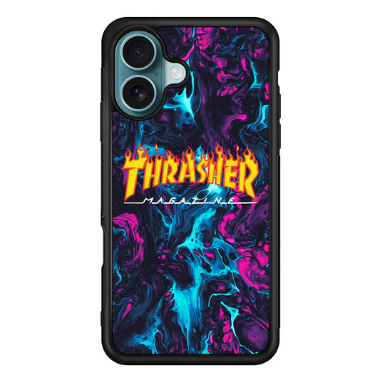 Thrasher Purple Liquid iPhone 16 Plus Case - Xtracase