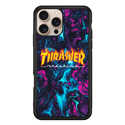 Thrasher Purple Liquid iPhone 16 Pro Case - Xtracase