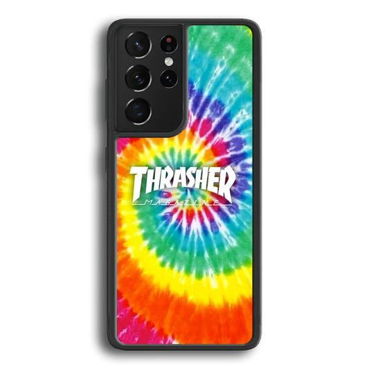 Thrasher Spiral Rainbow Samsung Galaxy S21 Ultra Case-Xtracase