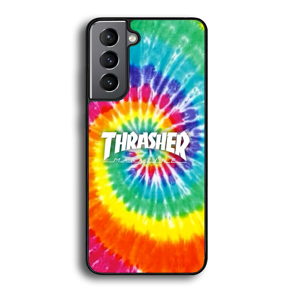 Thrasher Spiral Rainbow Samsung Galaxy S21 Plus Case-Xtracase