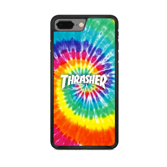 Thrasher Spiral Rainbow iPhone 8 Plus Case-Xtracase