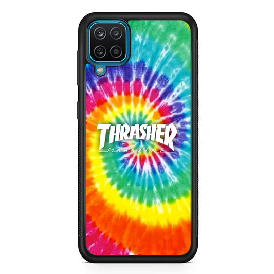 Thrasher Spiral Rainbow Samsung Galaxy A12 Case-Xtracase