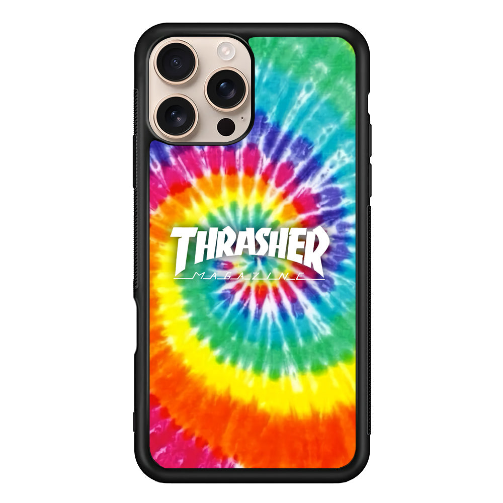 Thrasher Spiral Rainbow iPhone 16 Pro Max Case - Xtracase