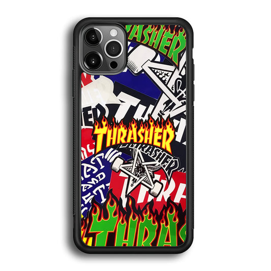 Thrasher Sticker Flat iPhone 12 Pro Max Case-Xtracase