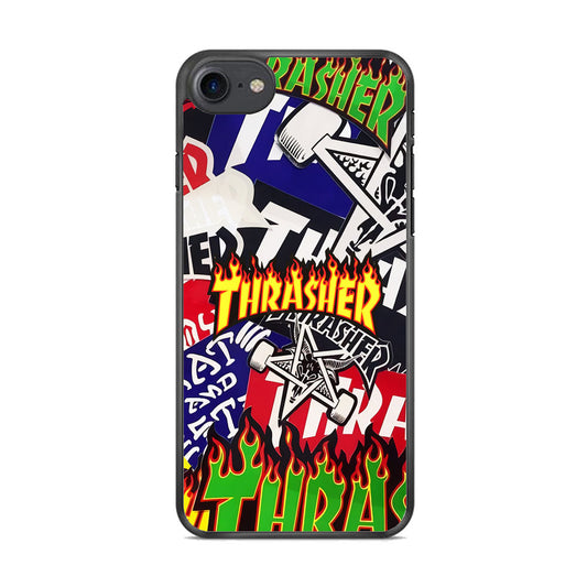 Thrasher Sticker Flat iPhone 8 Case-Xtracase