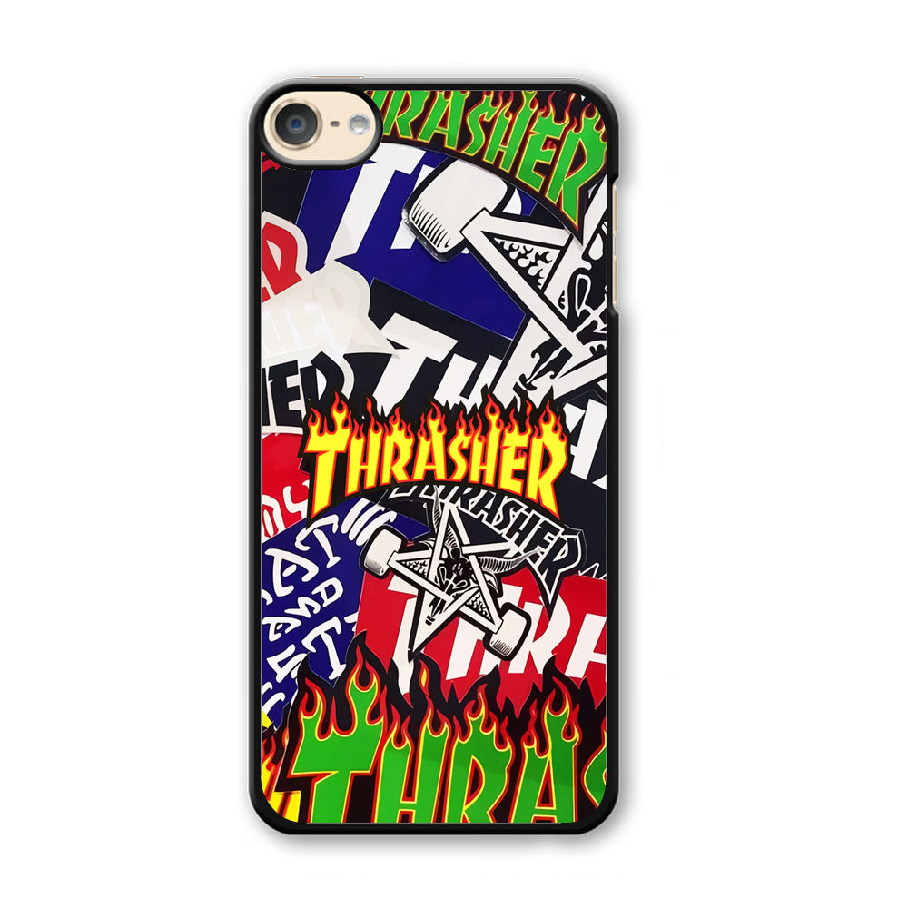 Thrasher Sticker Flat iPod Touch 6 Case-Xtracase