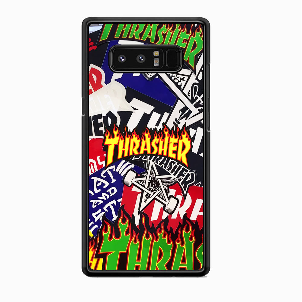 Thrasher Sticker Flat Samsung Galaxy Note 8 Case-Xtracase