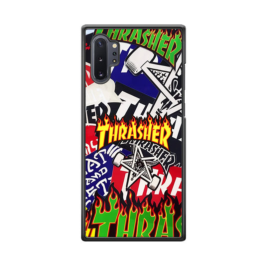 Thrasher Sticker Flat Samsung Galaxy Note 10 Plus Case-Xtracase