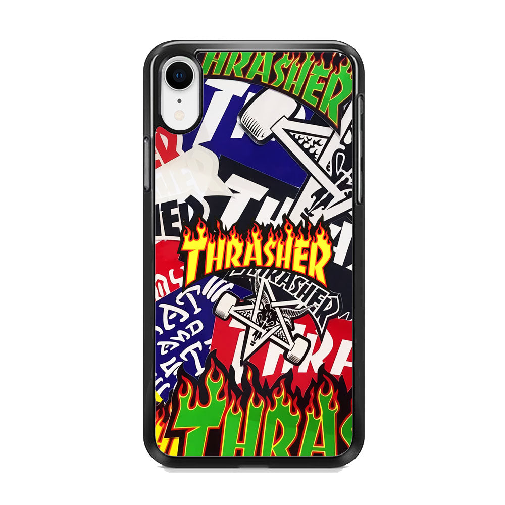 Thrasher Sticker Flat iPhone XR Case-Xtracase