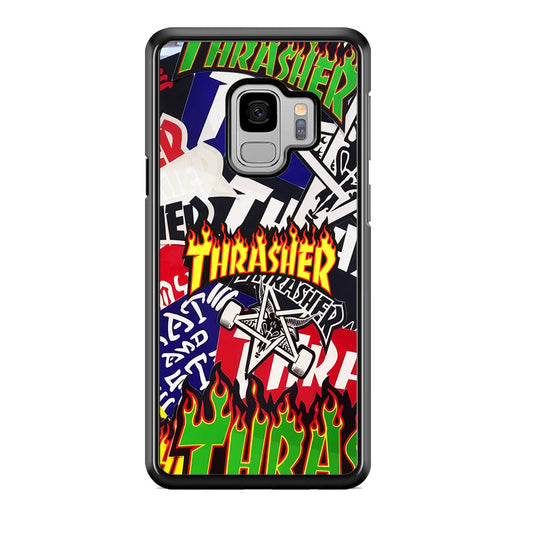 Thrasher Sticker Flat Samsung Galaxy S9 Case-Xtracase