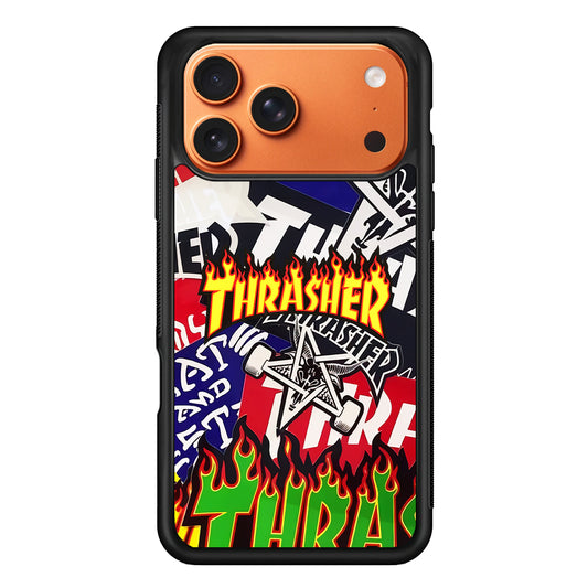 Thrasher Sticker Flat iPhone 17 Pro Max Case