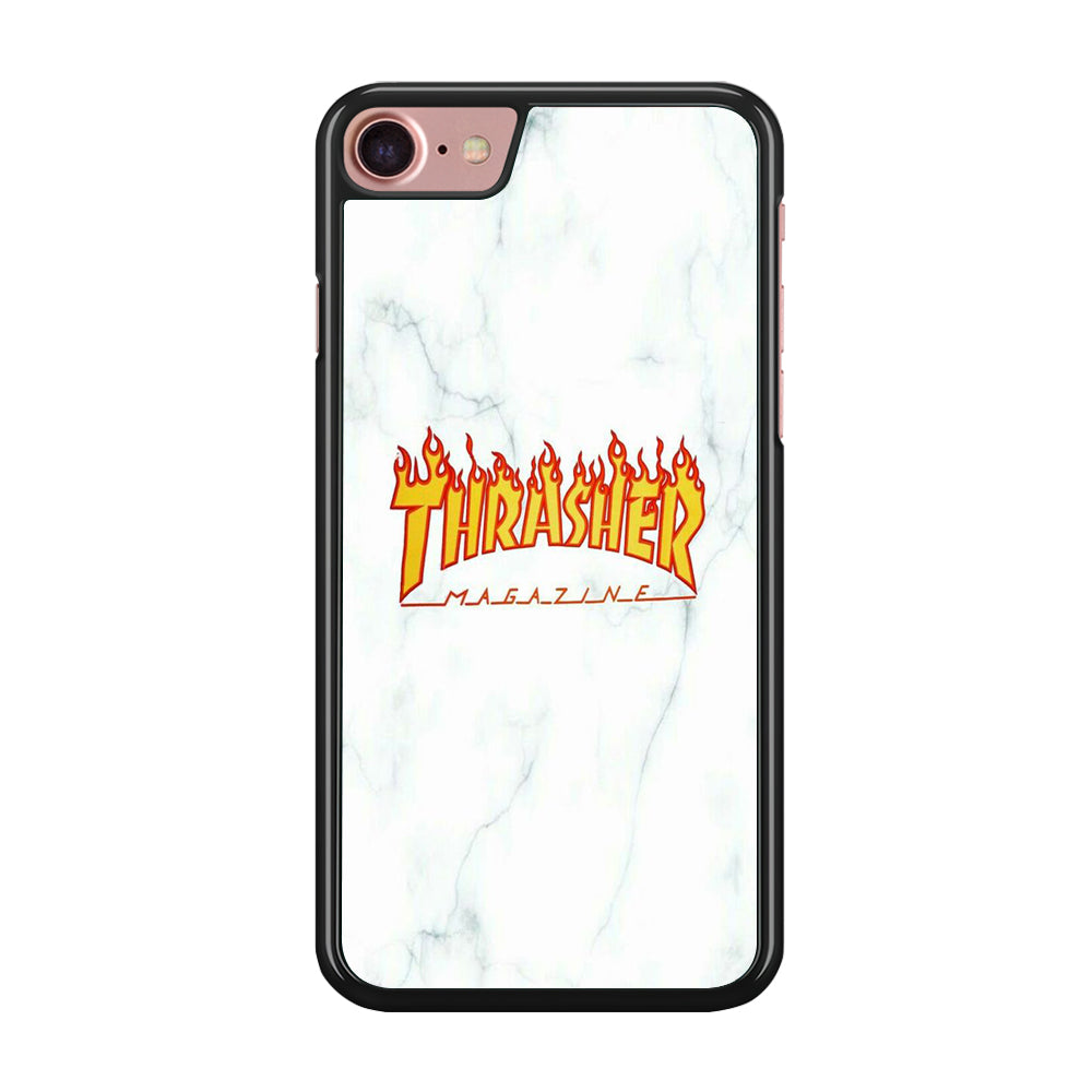 Thrasher White Marble iPhone 8 Case-Xtracase