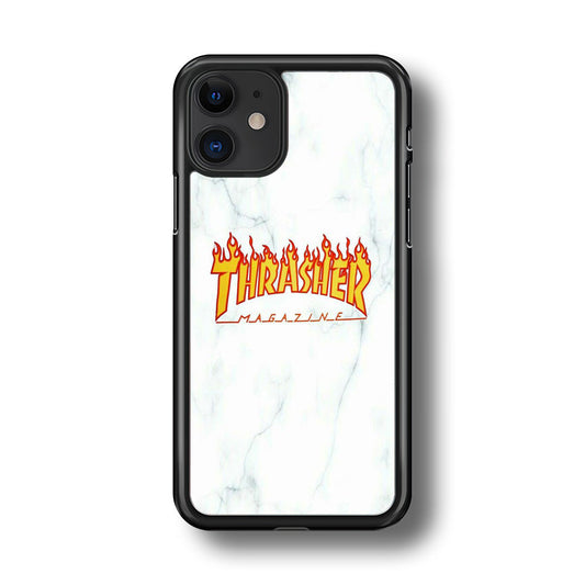 Thrasher White Marble iPhone 11 Case-Xtracase