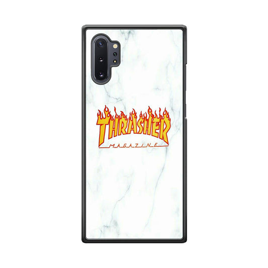 Thrasher White Marble Samsung Galaxy Note 10 Plus Case-Xtracase