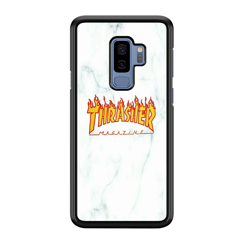 Thrasher White Marble Samsung Galaxy S9 Plus Case-Xtracase