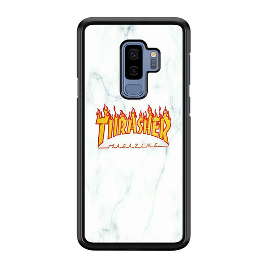 Thrasher White Marble Samsung Galaxy S9 Plus Case-Xtracase