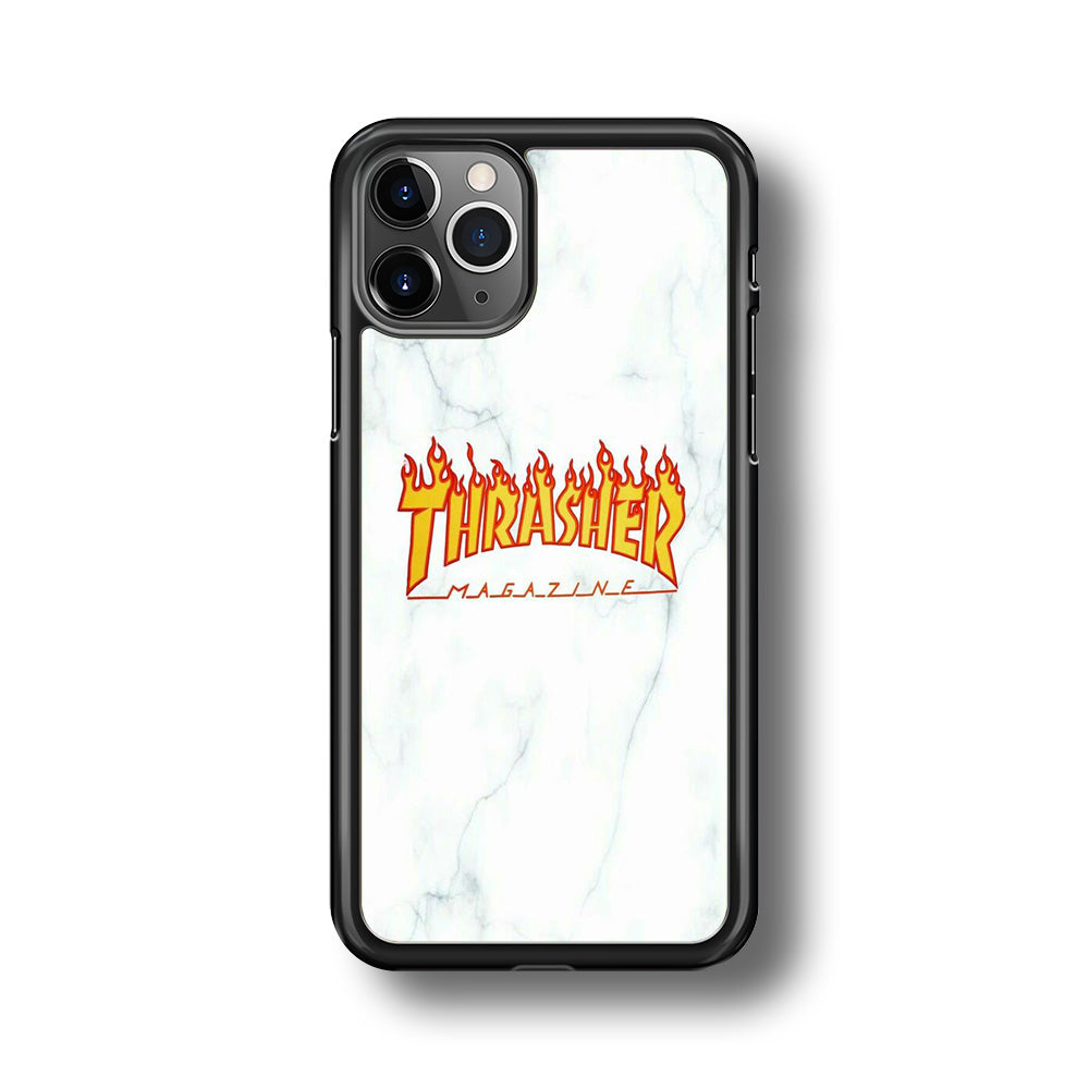 Thrasher White Marble iPhone 11 Pro Case-Xtracase