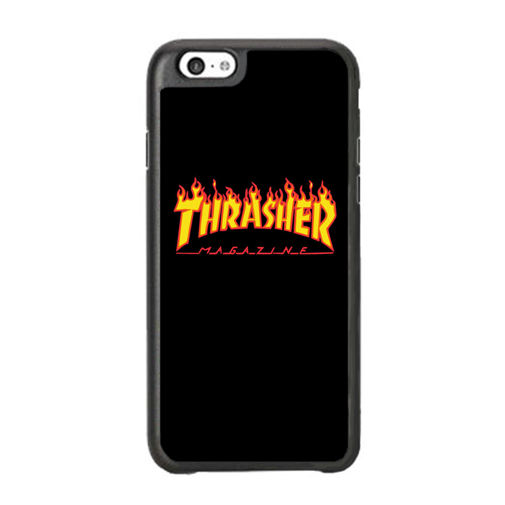 Thrasher Magazine Black Simple Fire iPhone 6 | 6s Case-Xtracase
