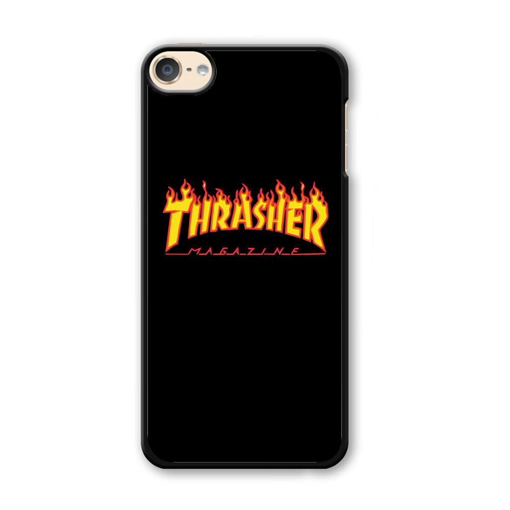Thrasher Magazine Black Simple Fire iPod Touch 6 Case-Xtracase