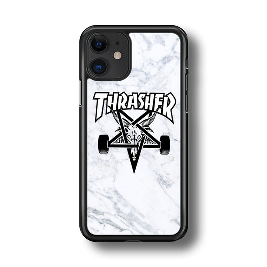 Thrasher x Pentagram White Marble iPhone 11 Case-Xtracase