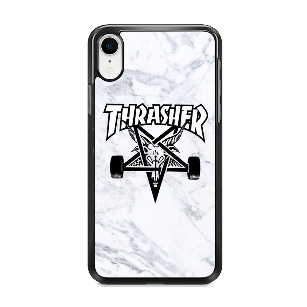 Thrasher x Pentagram White Marble iPhone XR Case-Xtracase