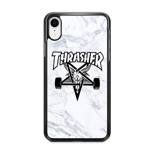 Thrasher x Pentagram White Marble iPhone XR Case-Xtracase