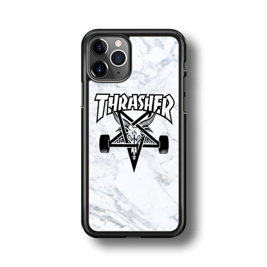 Thrasher x Pentagram White Marble iPhone 11 Pro Max Case-Xtracase