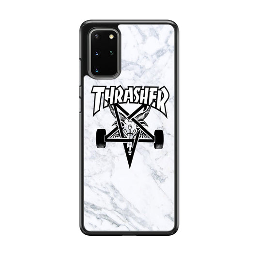 Thrasher x Pentagram White Marble Samsung Galaxy S20 Plus Case-Xtracase