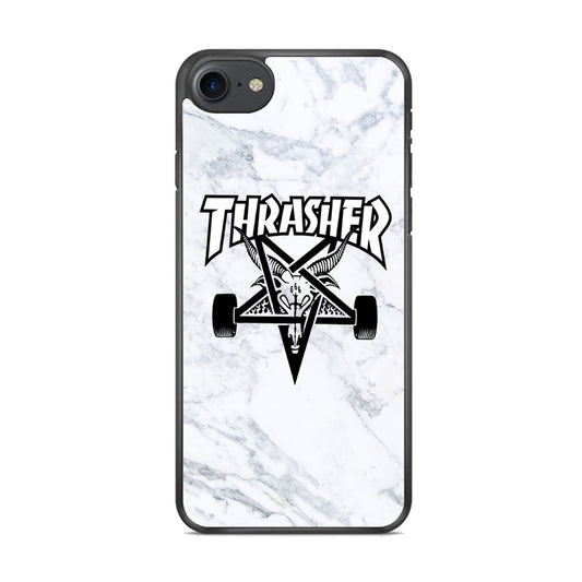 Thrasher x Pentagram White Marble iPhone 8 Case-Xtracase