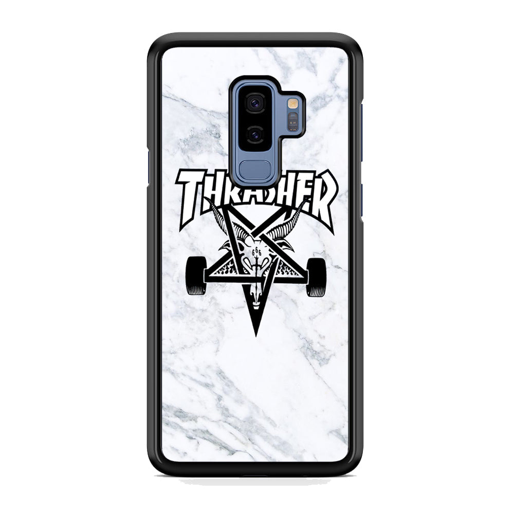 Thrasher x Pentagram White Marble Samsung Galaxy S9 Plus Case-Xtracase