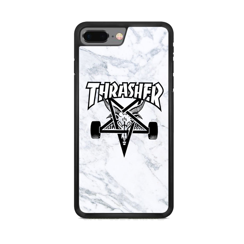 Thrasher x Pentagram White Marble iPhone 7 Plus Case-Xtracase