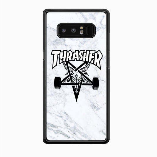 Thrasher x Pentagram White Marble Samsung Galaxy Note 8 Case-Xtracase