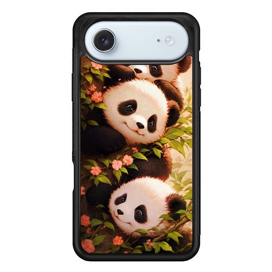 Three Cute Pandas Hiding iPhone 17 Air Case - Xtracase