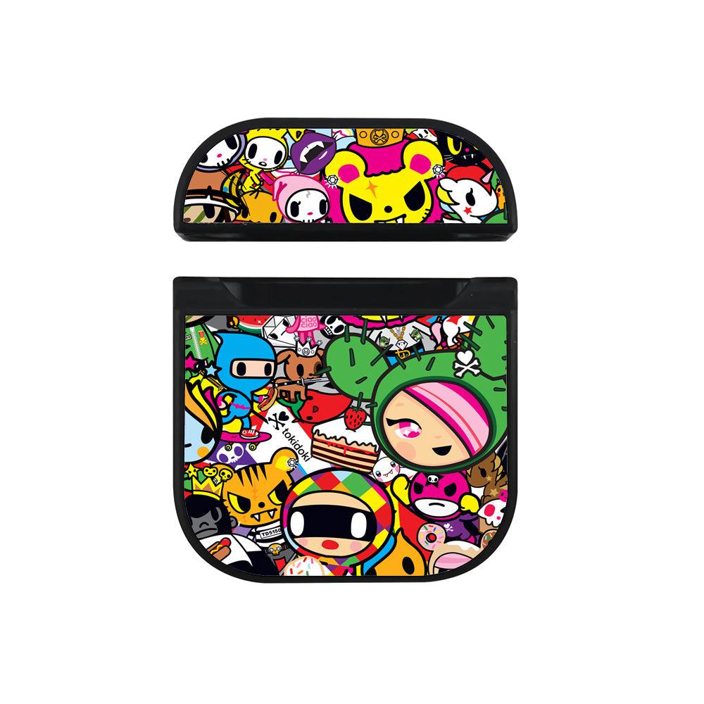 Tokidoki Sticker of All Characters Hard Plastic Case Cover For Apple Airpods-Xtracase
