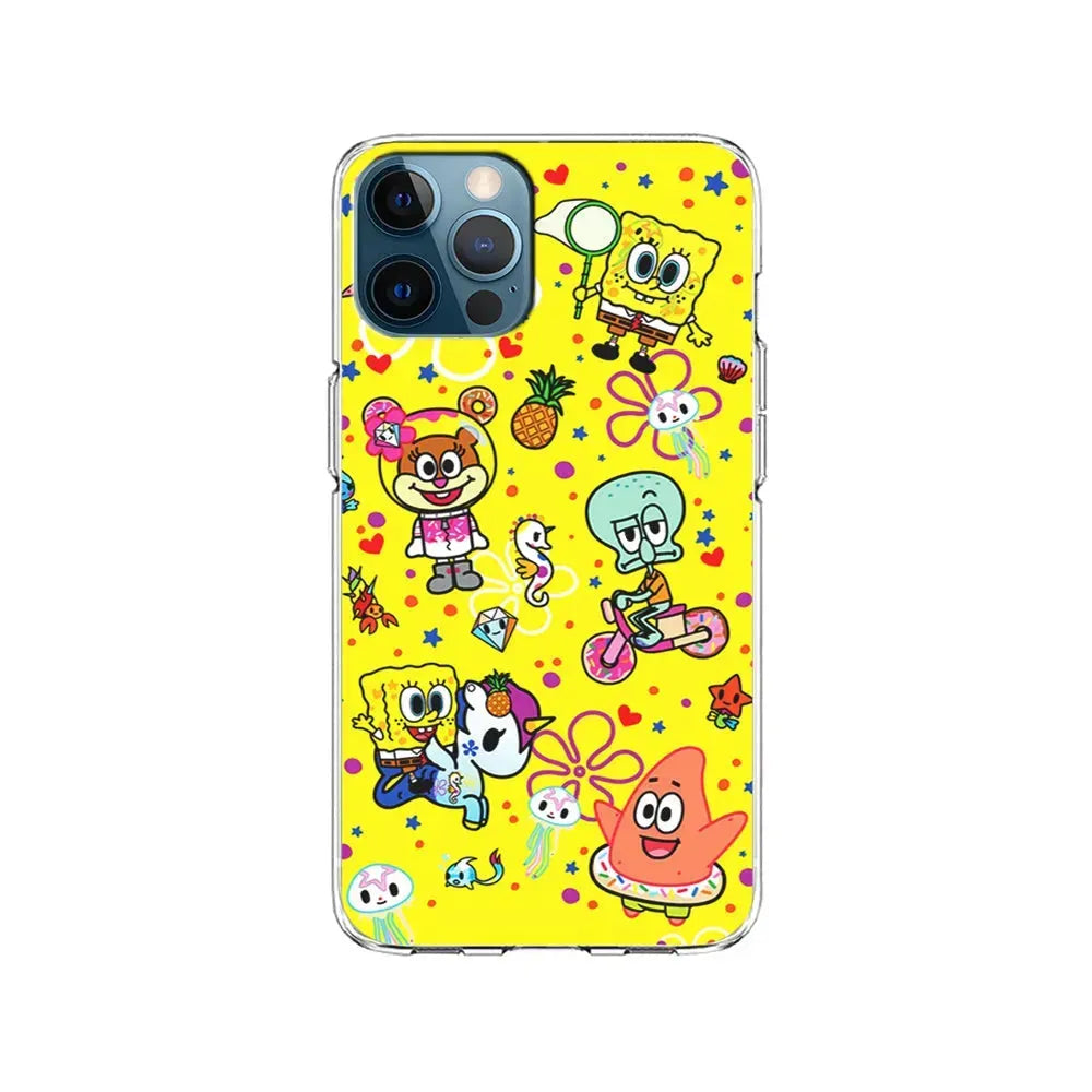 Tokidoki x SpongeBob Squarepants iPhone 15 Pro Max Case-Clear Soft Case-Xtracase