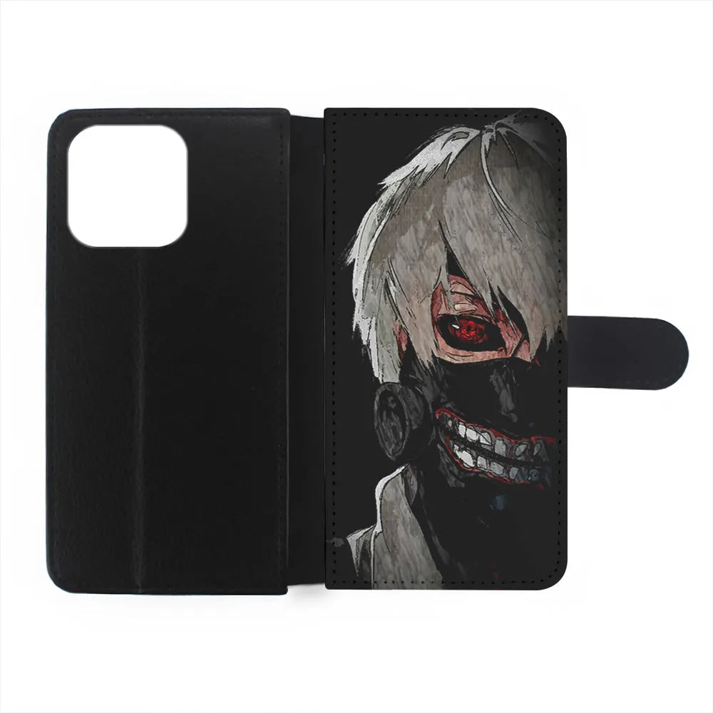 Tokyo Ghoul Ken Kaneki Anime iPhone 13 Pro Max Case-Flip Wallet Case-Xtracase