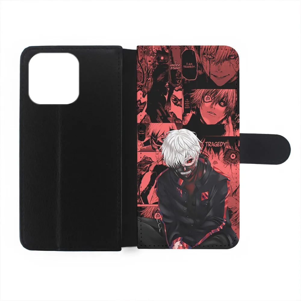 Tokyo Ghoul Ken Kaneki Comic iPhone 13 Pro Max Case-Flip Wallet Case-Xtracase