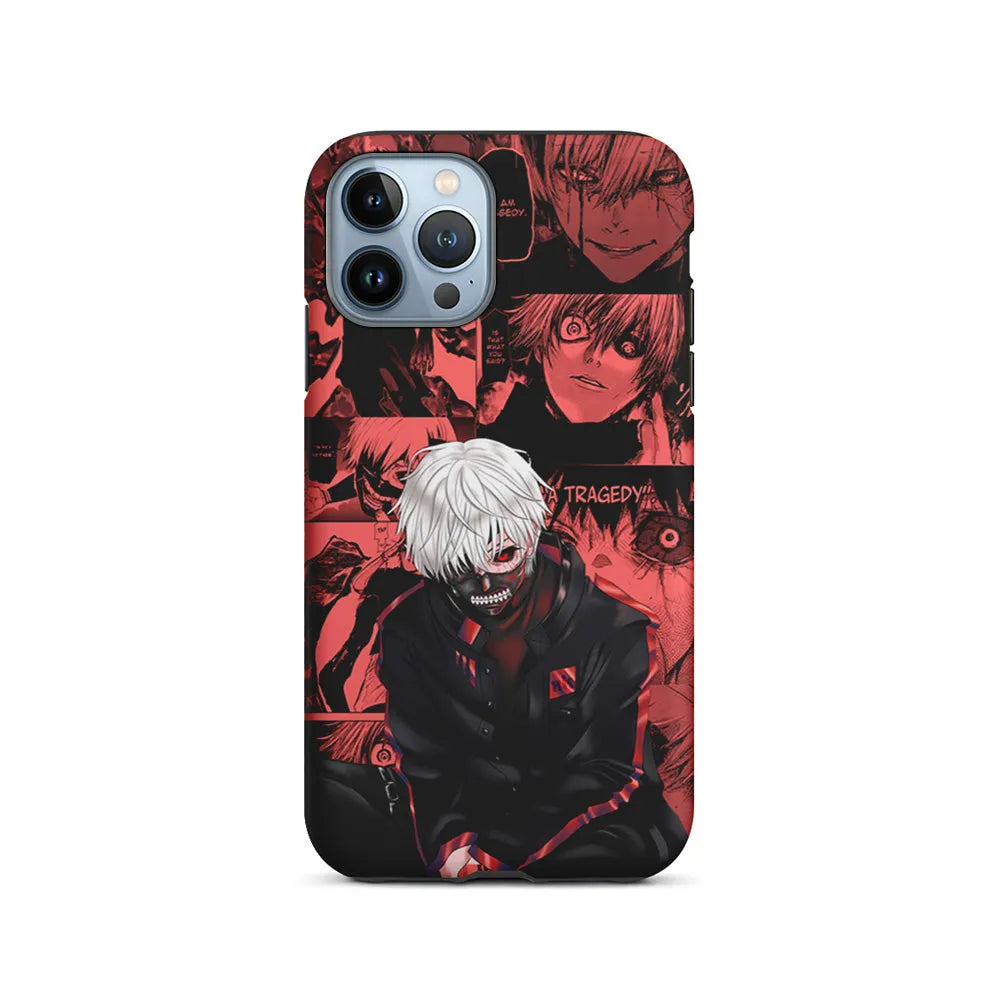 Tokyo Ghoul Ken Kaneki Comic iPhone 13 Pro Case-2 in 1 Tough Case-Xtracase