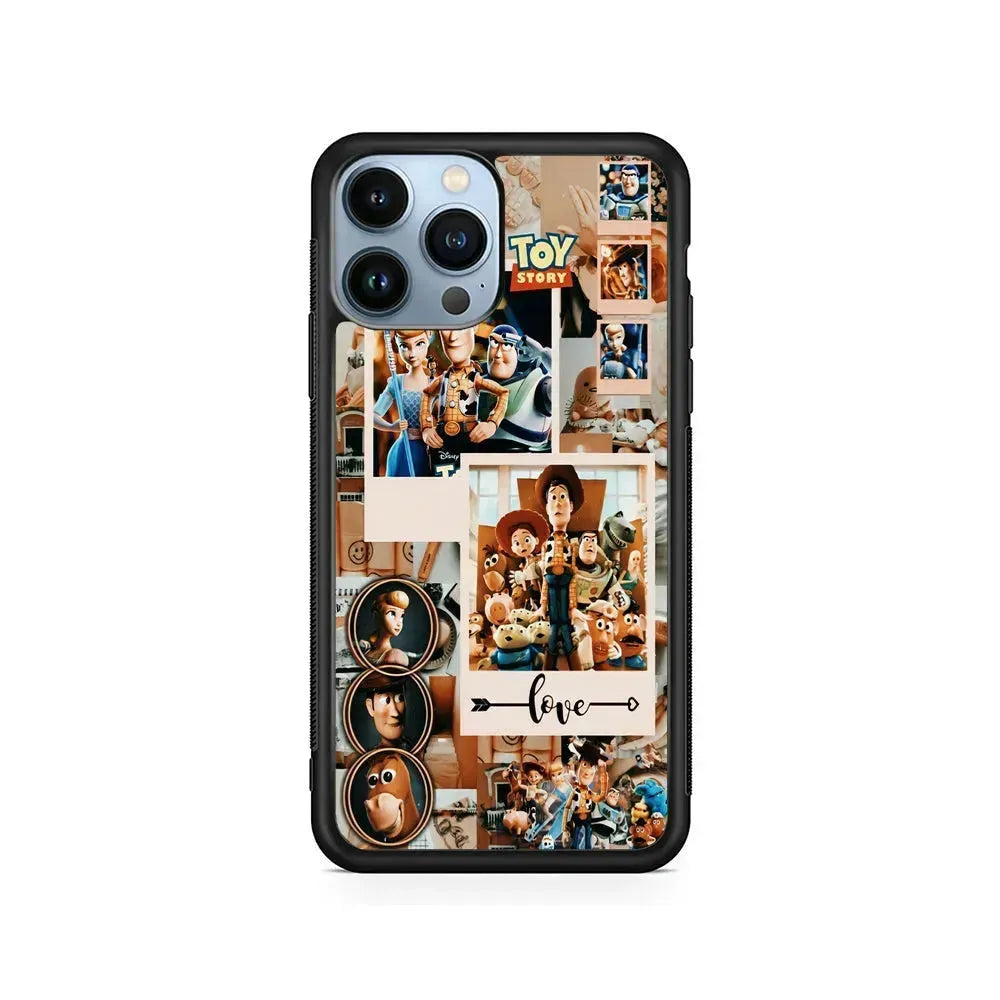 Toy Story Aesthetic Photo iPhone 15 Pro Max Case-Rubber / Black (2D Case)-Xtracase