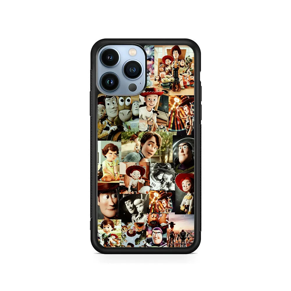 Toy Story Aesthetic Vintage iPhone 13 Pro Case-Rubber / Black (2D Case)-Xtracase