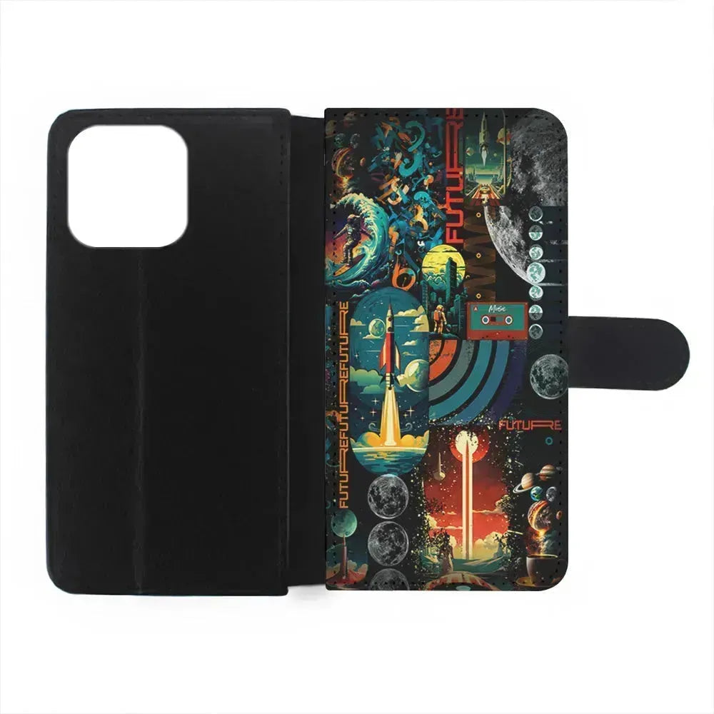Travel Future Worlds Space iPhone 13 Mini Case-Flip Wallet Case-Xtracase