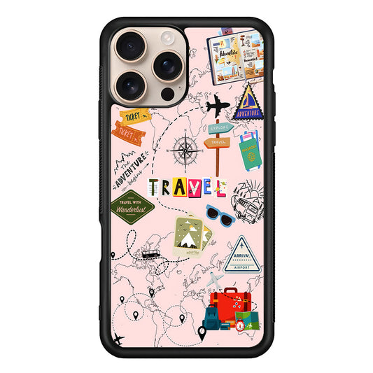 Travel and Adventure Tourism iPhone 16 Pro Max Case - iPhone 16 Pro Max